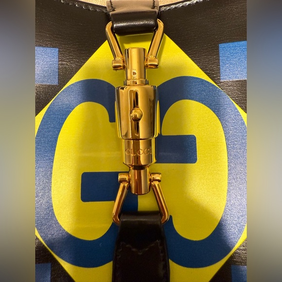 GUCCI Leather Handbag Jackie 1961 GG multi color - Picture 4 of 9